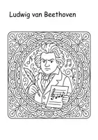 Vorschau - Mal- und Bastelvorlagen - Mandala Ludwig van Beethoven - Seite 2