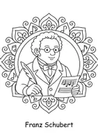 Vorschau - Mal- und Bastelvorlagen - Mandala Franz Schubert - Seite 2