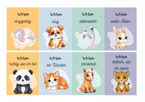 Vorschau - Bildkarten - Mutmachkarten Tiere - Seite 1