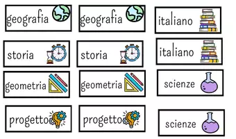 anteprima - Flashcard - ORARIO SCOLASTICO - Pagina 2