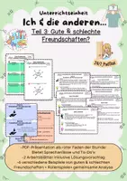 Vorschau - Arbeitsblätter - Gute und schlechte Freundschaften (Ich und die anderen- Teil 3) Klasse 5/6 - Deckblatt