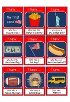 Vorschau - Spiele - USA - I have ... Who has ... ? 33 Spielkarten zum Thema: Welcome to America - Seite 1