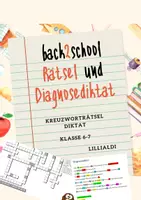 Vorschau - Arbeitsblätter - Schulbeginn: Diagnosediktat und Kreuzworträtsel - Deckblatt