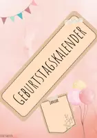 Vorschau - Poster - Geburtstagskalender für den Klassenraum - Deckblatt