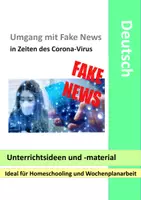 Vorschau - Unterrichtsreihen - Fake News in Zeiten des Corona-Virus - Analysieren und argumentieren Homeschooling - Deckblatt