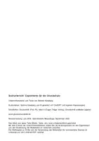 Vorschau - Unterrichtsreihen - 20 Experimente für die Grundschule (Sachunterricht / Sachkunde) - Seite 1