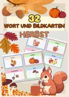 Vorschau - Bildkarten - 32 Wort - und Bildkarten - HERBST / DAZ - Deckblatt