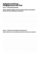 Vorschau - Arbeitsblätter - Pflegeprozess nach Fiechter & Meier - Anwendungsaufgaben Fallarbeit in drei Settings - Seite 3