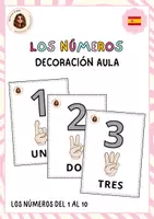 Vista previa - Refuerzo / NEE / Materiales de apoyo - Números - DECORACIÓN AULA - Portada
