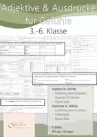 Vorschau - Arbeitsblätter - Adjektive & Ausdrücke für Gefühle - 3.-6. Klasse - Deckblatt