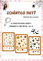 Vista previa - Hojas de trabajo - ¿Cuántos hay? Halloween - Portada