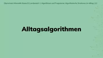 Vorschau - Stundenentwürfe - Informatik 8 - Alltagsalgorithmen 2.2 - PAKET - Seite 3