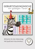 Vorschau - Bildkarten - Geburtstagswünsche - kleine Karten mit goldigen Tieren - Deckblatt