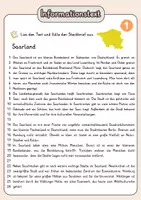Vorschau - Arbeitsblätter - Steckbrief Saarland - Infotext mit Vorlage + Lösungen - Seite 3