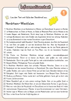 Vorschau - Arbeitsblätter - Steckbrief Nordrhein-Westfalen - Infotext mit Vorlage + Lösungen - Seite 3