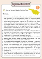 Vorschau - Arbeitsblätter - Steckbrief Bremen - Infotext mit Vorlage + Lösungen - Seite 3