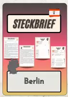 Vorschau - Arbeitsblätter - Steckbrief Berlin - Infotext mit Vorlage + Lösungen - Deckblatt