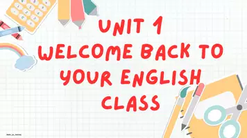Aperçu - Préparation de séquence / Séquence complète - UNIT 1 - WELCOME BACK TO YOUR ENGLISH CLASS - Séquence complète - Page 3