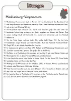 Vorschau - Arbeitsblätter - Lückentext Mecklenburg-Vorpommern + Lösungen - Seite 1