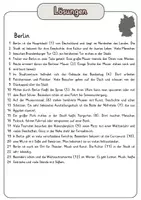 Vorschau - Arbeitsblätter - Lückentext Berlin + Lösungen - Seite 1
