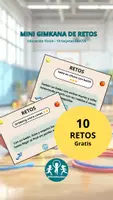 Vista previa - Juegos / Gamificación - Gimcana de retos divertidos - EF (10 tarjetas) - Portada