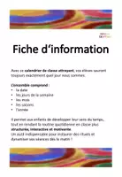 Vorschau - Poster - Calendrier de classe - version française - Seite 1