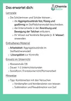 Vorschau - Arbeitsblätter - Stoffteilchenmodell und Aggregatzustände – Arbeitsblatt mit Lösung - Seite 1