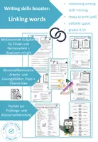 Vorschau - Arbeitsblätter - Writing skills booster: Linking words - Deckblatt