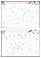 Vorschau - Unterrichtsreihen - Buchstabenweg DRUCKSCHRIFT - Buchstabensalat - visuelle Buchstabenerkennung - Seite 1