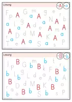 Vorschau - Unterrichtsreihen - Buchstabenweg DRUCKSCHRIFT - Buchstabensalat - visuelle Buchstabenerkennung - Seite 2