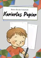 Vorschau - Anderer Materialtyp - Kariertes Papier mit schmalem und breitem Rand - Deckblatt