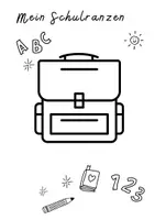 Vorschau - Arbeitsblätter - Schultüte und Schulranzen Arbeitsblatt - Seite 1