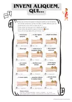 Vorschau - Arbeitsblätter - Lateinisches Find-somebody-who - Deckblatt