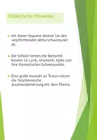 Vorschau - Stundenentwürfe - Umbrüche in der deutschsprachigen Literatur um 1800 –die Romantik - Seite 2