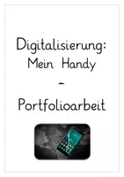 Vorschau - Arbeitsblätter - Digitalisierung Mein Handy - Portfolio Homeschooling + Worddatei - Seite 1