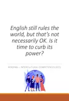 Vorschau - Arbeitsblätter - Is English still a good global language? (Leseverstehen, IKK) - Deckblatt