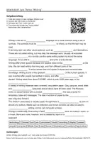 Vorschau - Arbeitsblätter - Arbeitsblätter zum Thema "Writing" + Lösung & MP3 + - Deckblatt