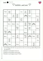 Vorschau - Arbeitsblätter - The forms of (to) be as a SUDOKU class 5 - Seite 1