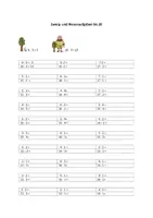 Vorschau - Arbeitsblätter - Zwerg und Riesenaufgaben ZR 20 Subtraktion - Deckblatt