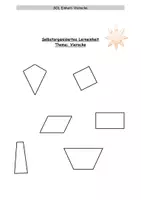 Vorschau - Arbeitsblätter - Stationenlernen Vierecke (Selbstorganisiertes Lernen) - Deckblatt