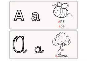 anteprima - Flashcard - Flashcard lettere - Pagina di copertina