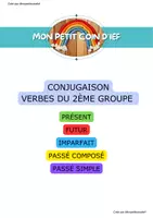 Aperçu - Feuilles d'exercices - Fiches conjugaison verbes 2EME groupe Monpetitcoindief - Page 1