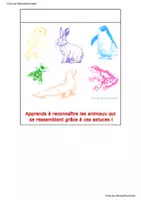 Aperçu - Préparation de séquence / Séquence complète - Flapbook sur les animaux à différencier Monpetitcoindief - Page 2