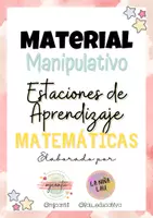 Vista previa - Juegos / Gamificación - Material manipulativo para estaciones de aprendizaje MATEMÁTICAS - página 1