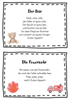Vorschau - Bildkarten - Tischsprüche für den Kindergarten - Seite 3