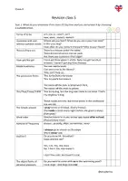 Vorschau - Arbeitsblätter - Wiederholung und Lernstandsermittlung: Revision Class 5 - Deckblatt