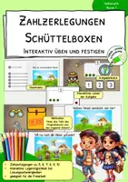 Vorschau - Stationenlernen - Zahlzerlegung - Schüttelbox - interaktiv - ZR 10 - Deckblatt