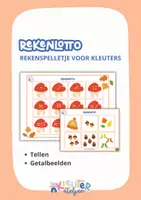 Voorbeeld - RekenLotto Herfst - Dobbelspelletje voor kleuters - Voorblad