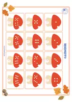 Voorbeeld - RekenLotto Herfst - Dobbelspelletje voor kleuters - Pagina 3