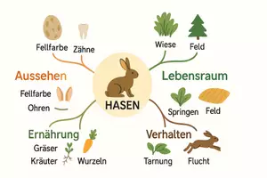 Vorschau - Arbeitsblätter - Arbeitsblätter zum Thema "Hase" + Lösung & MP3 + Mindmap + Infografik - Seite 2